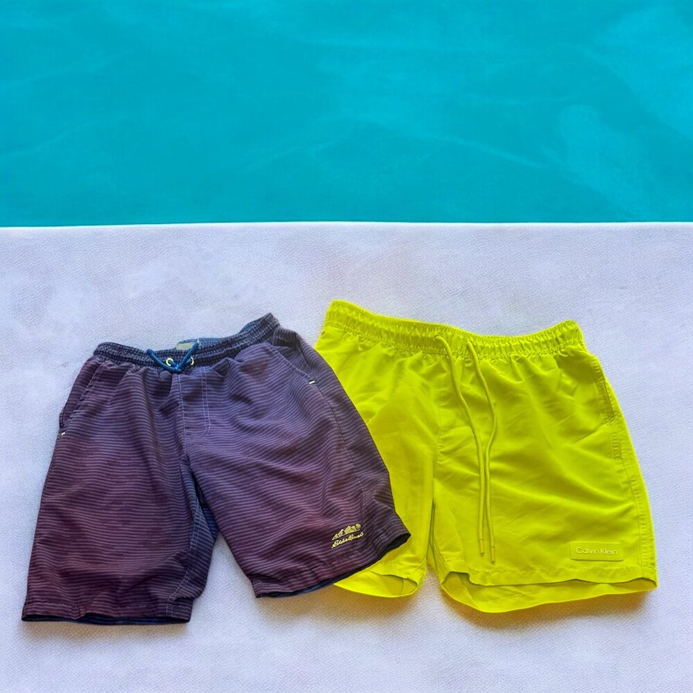Calvin Klein & Eddie Bauer Youth Swimwear Bundle – Size M